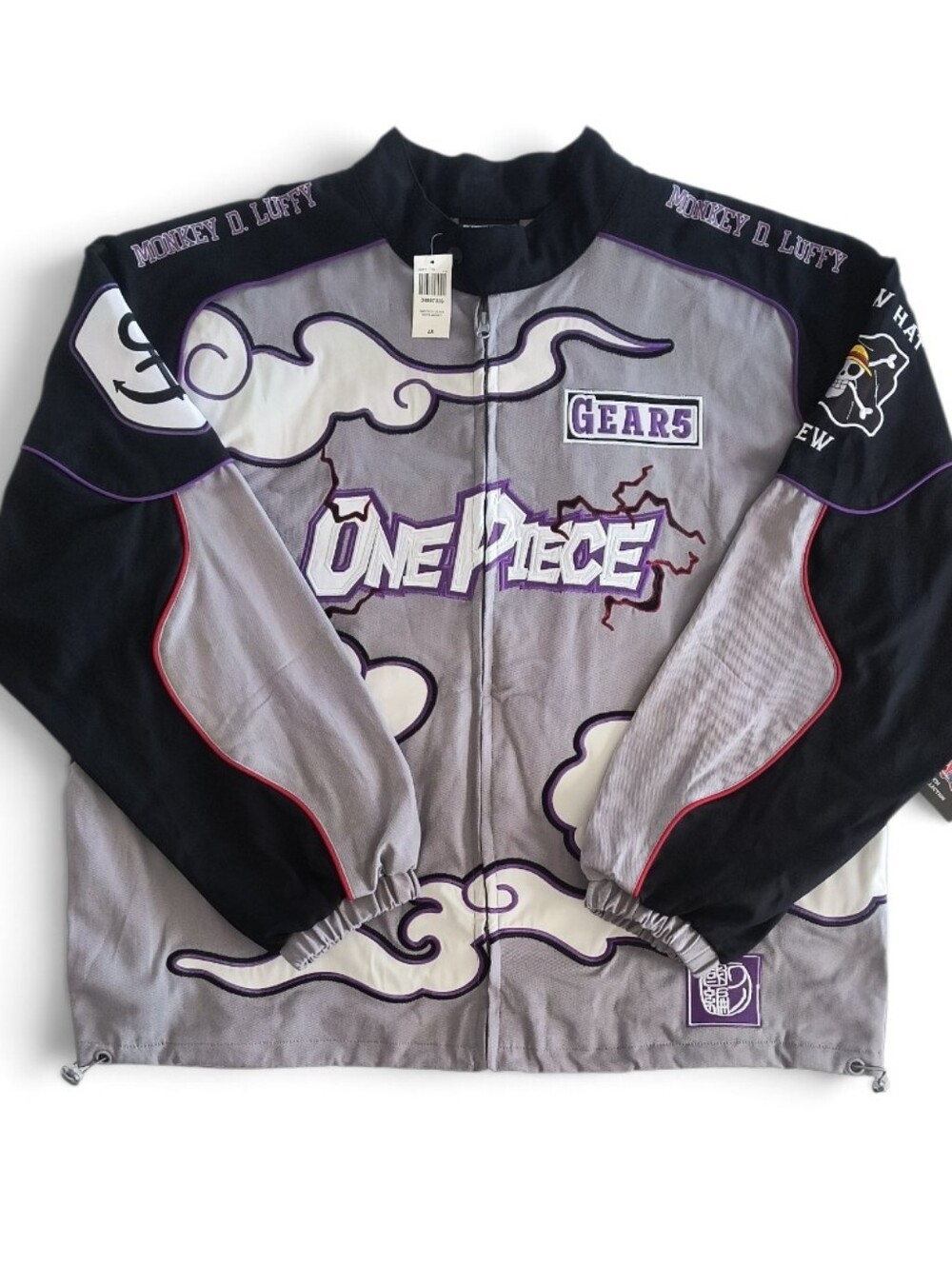 One Piece Luffy Gear 5 Moto Jacket BoxLunch Exclusive Size 2X Unisex